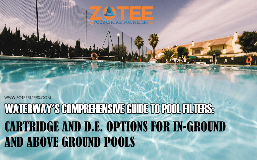 Waterway's Comprehensive Guide to Pool Filters: Cartridge and D.E. Options for In-Ground and Above Ground Pools