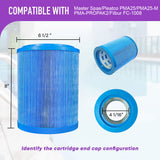 ZOTEE 25 sq ft Pleated Fabric Filter Pool&Spa Filter Cartridge,Replacement for Master Spas, Pleatco PMA25-M, PMA-PROPAK2-M, Filbur FC-1008,Darlly 60259