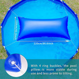 Zotee 4x8 Ft Thick & Cold-Resistant Above Ground Pool Winter Pool Pillow, Winterizing Winter Closing Pillows with 2x16.5ft Rope