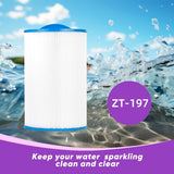 Zotee 50 sq. ft. Hot Tub Spa Filter Compatible with Unicel C-7350, Caldera 50, Filbur FC-3963, PCD50N, 1019401, 73532, 1 Pack